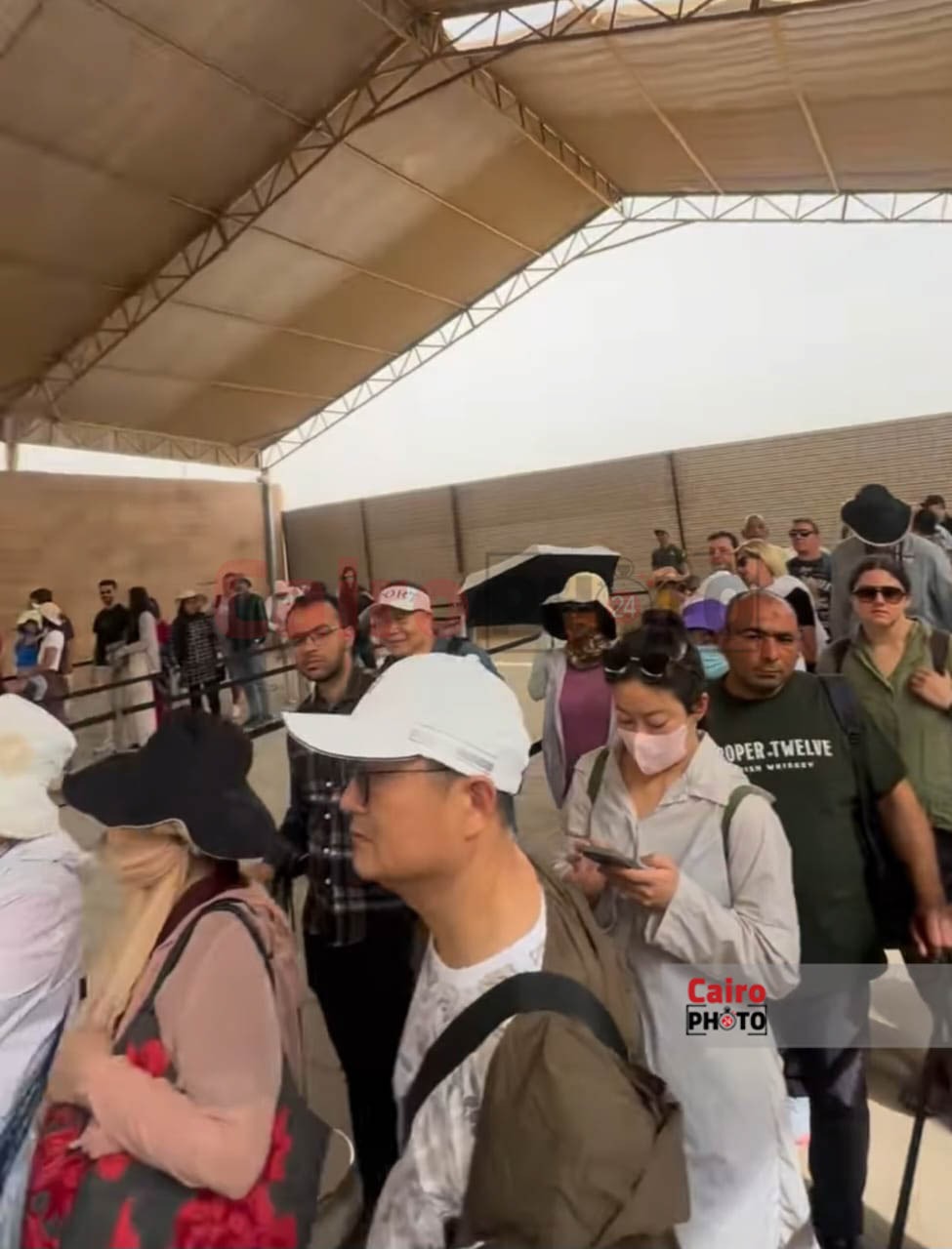 منطقة أهرامات الجيزة بعد التشغيل التجريبي