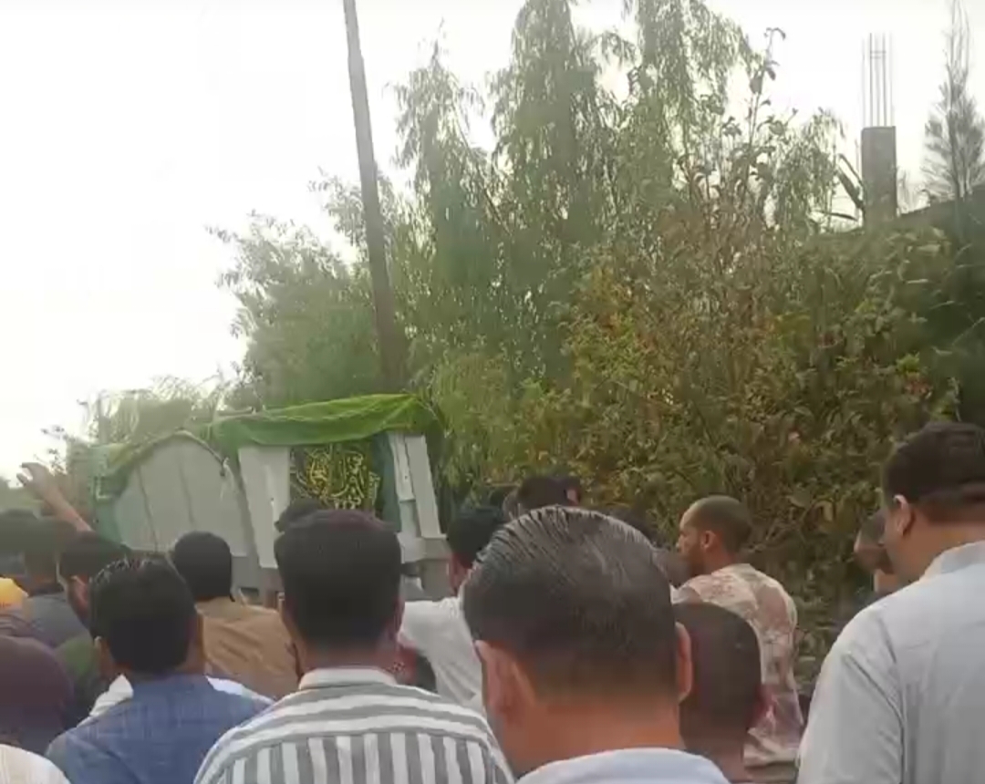 المئات يشيعون جثمان ضحية زوجها بالبحيرة