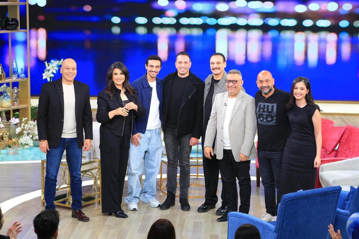 أبطال مسلسل قهوة المحطة في ضيافة منى الشاذلي