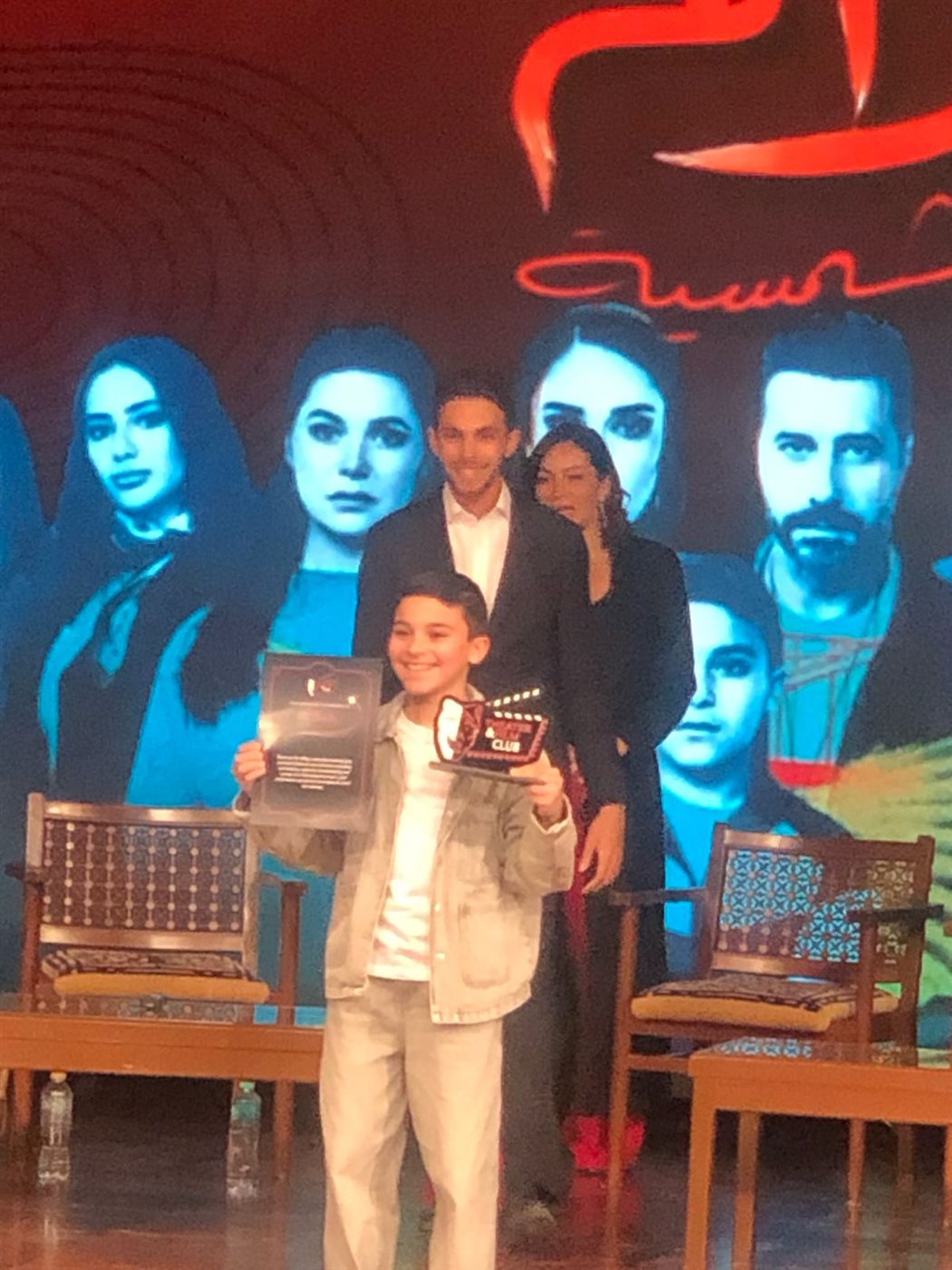 بحضور كرم الشناوي وأمينة خليل ويسرا اللوزي.. الجامعة الأمريكية تكرّم أبطال مسلسل لام شمسية