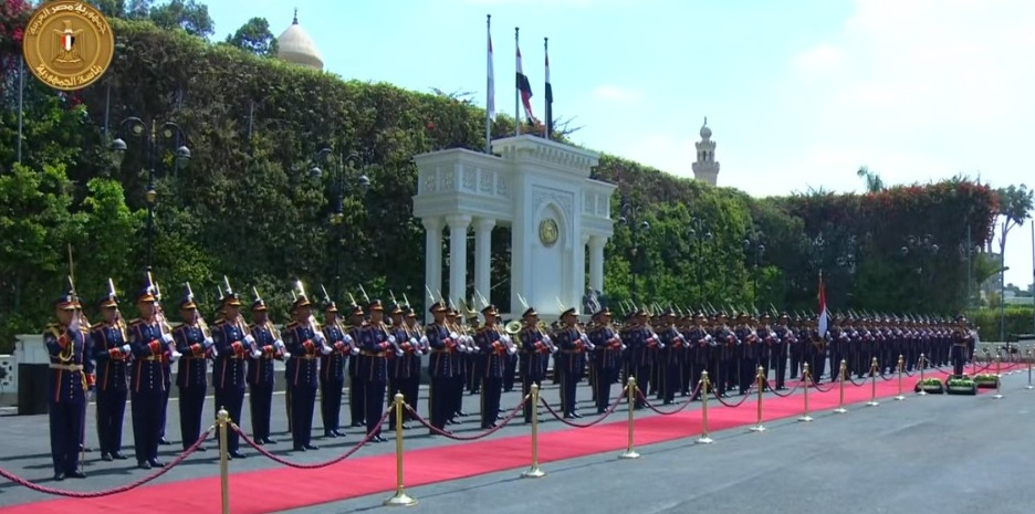 مراسم استقبال الرئيس الإندونيسي برابوو سوبيانتو بقصر الاتحادية