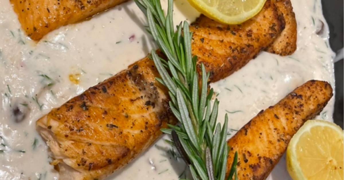 طريقة عمل السلمون مثل المطاعم