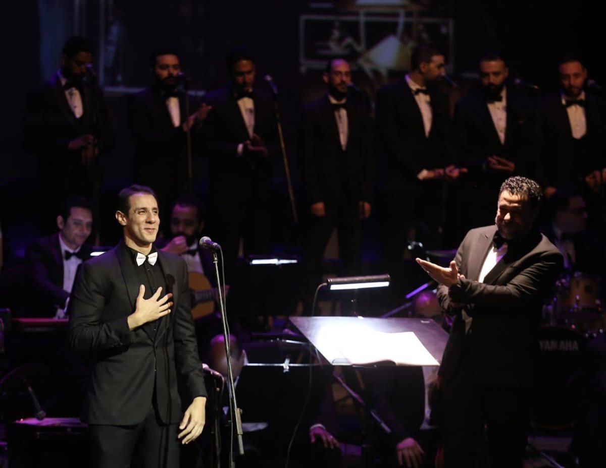 لقطات من حفل نجوم الموسيقى العربية بأعمال العندليب في الأوبرا