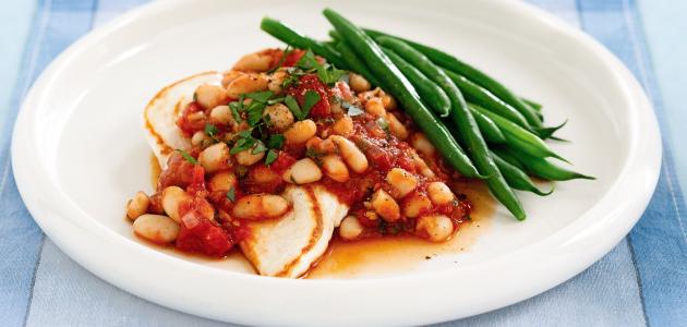 طريقة عمل الفاصوليا البيضاء بالدجاج