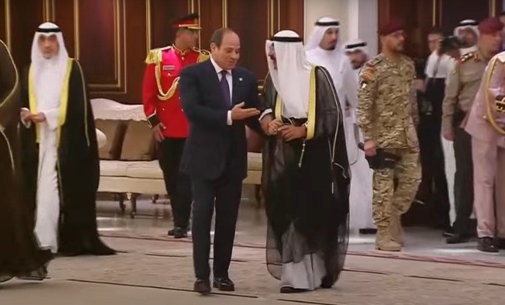 مراسم استقبال الرئيس السيسي في الكويت