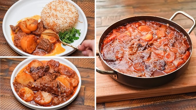 طريقة عمل صينية البطاطس باللحمة نادية السيد