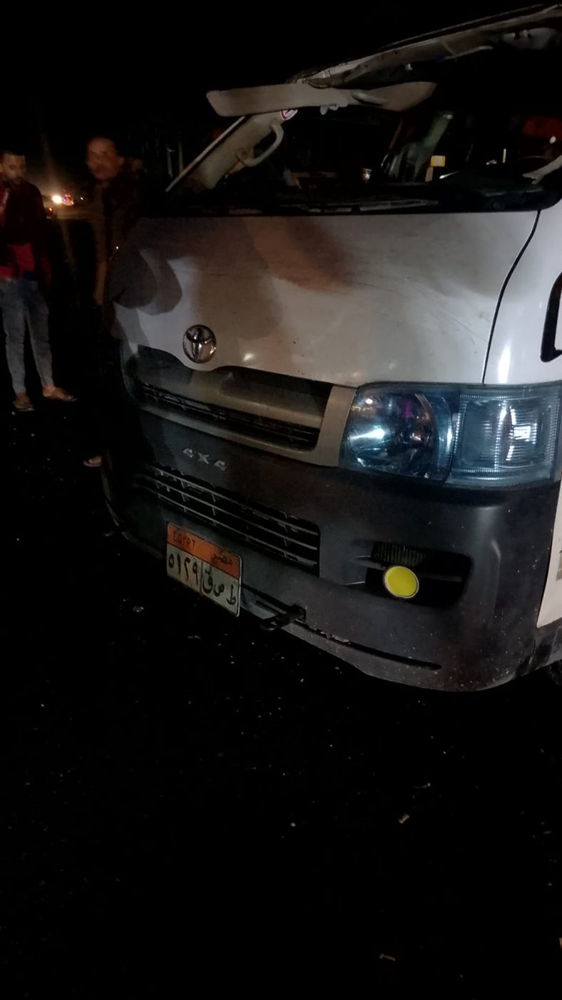  حادث تصادم سيارتين بالإسماعيلية