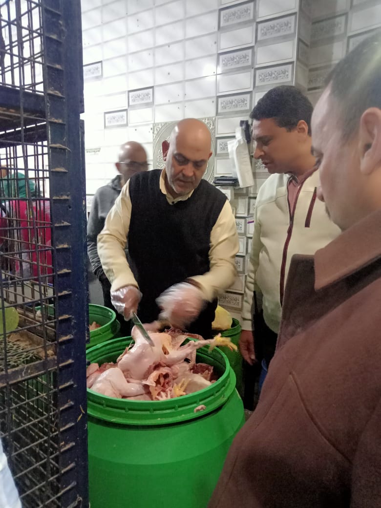ضبط كميات كبيرة من الدواجن الغير صالحة للاستهلاك الآدمي بالمنوفية