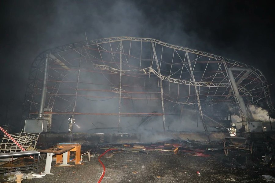 حريق في لوكيشن تصوير مسلسل عائلة شاكر باشا لـ المرة الثانية