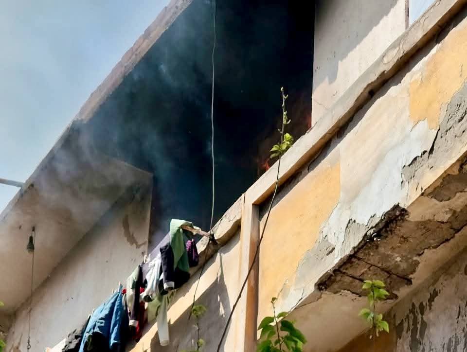 حريق بمدينة بورفؤاد 