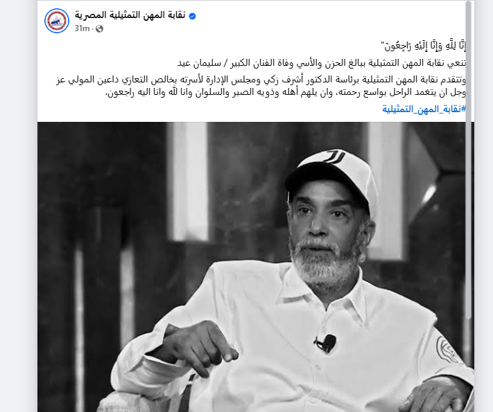 آخر أعمال الفنان سليمان عيد