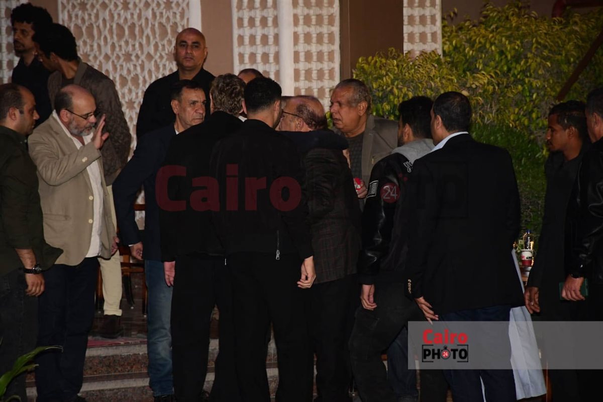 نجوم الفن في عزاء الفنان سليمان عيد