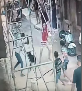 جانب من الفيديو المتداول 