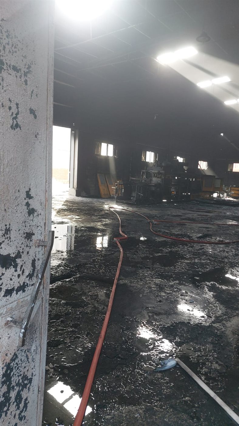 جانب من الحريق