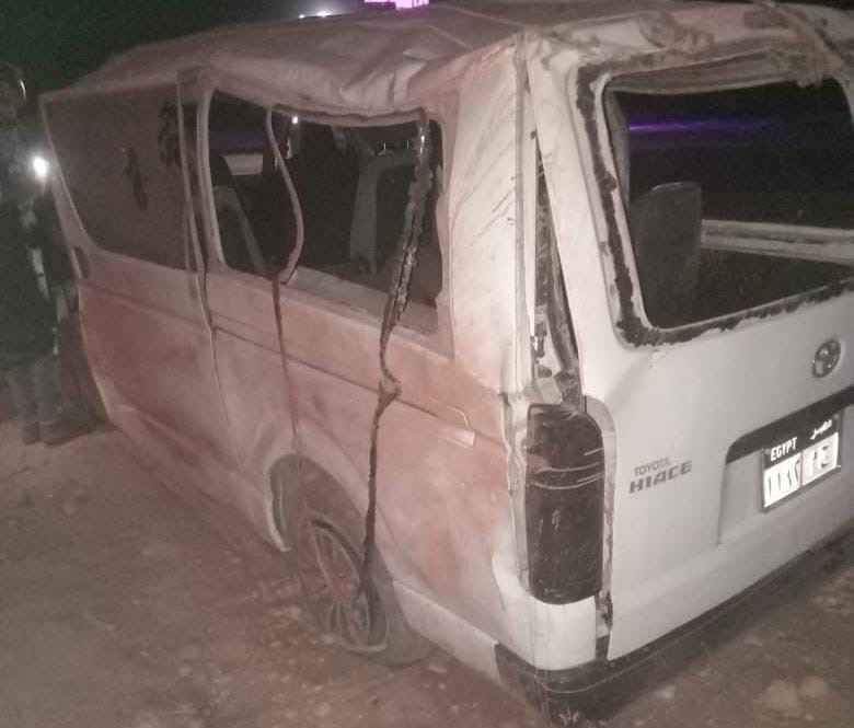 سيارة نقل الموتى بعد الحادث