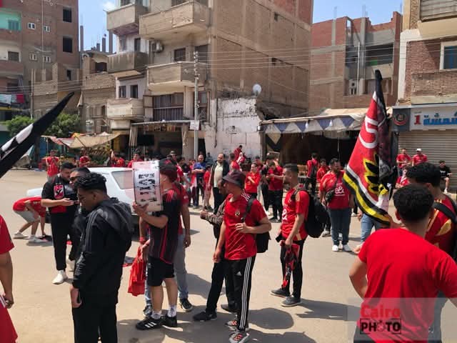 ترحال الأهلي في المنوفية قبل السفر لمؤازرة الفريق أمام صنداونز