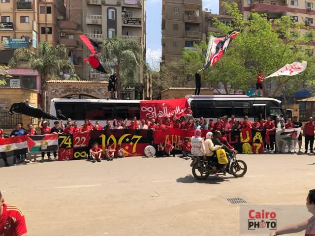 ترحال الأهلي في المنوفية قبل السفر لمؤازرة الفريق أمام صنداونز