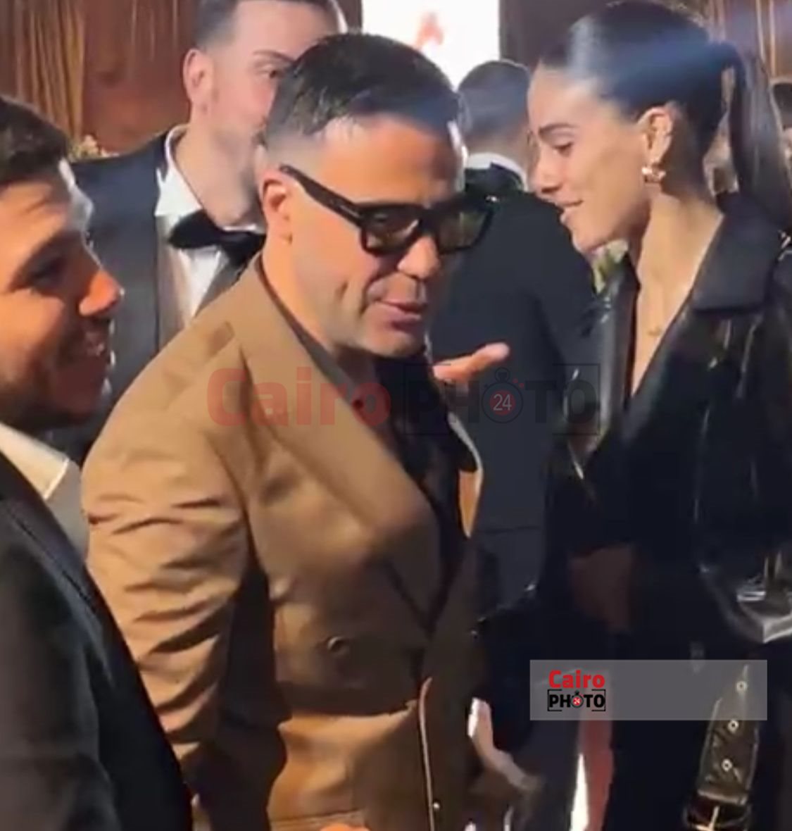 محمد إمام في حفل زفاف ابنة عمه عصام إمام&nbsp;