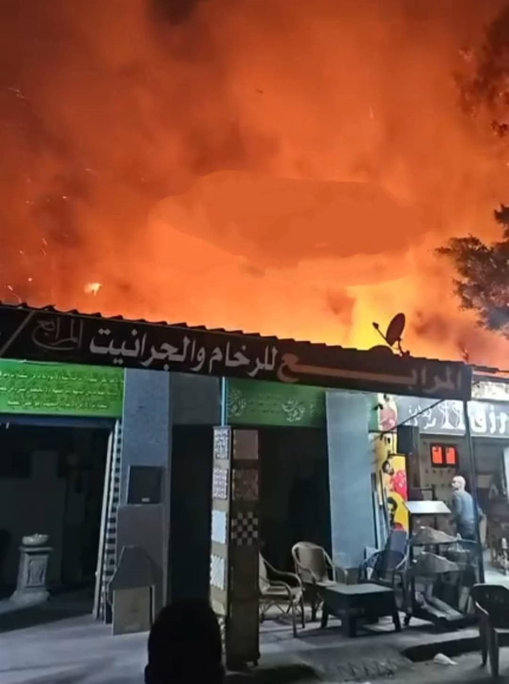 حريق بجوار شريط السكة الحديد بطنطا