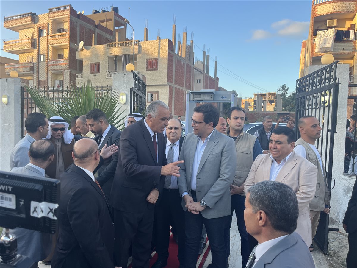 هنو يفتتح بيت ثقافة المساعيد في العريش