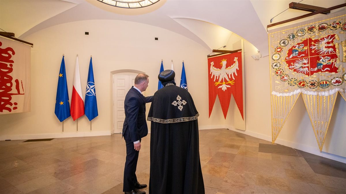 الرئيس البولندي يستقبل البابا تواضروس الثاني 