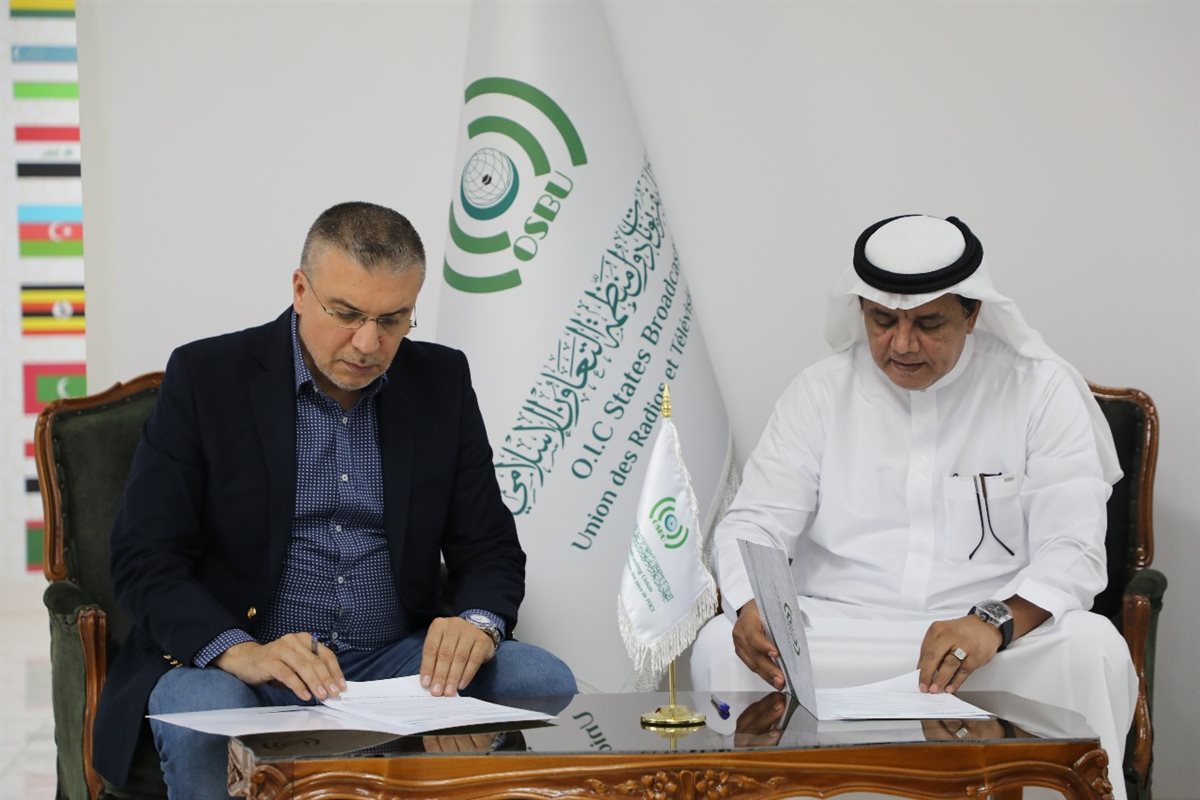 عمرو الليثي يوقع اتفاقية مشتركة بين اتحاد إذاعات وتلفزيونات ووكالات أنباء دول منظمة التعاون الإسلامي