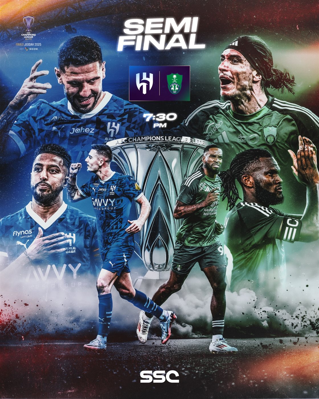 القنوات الناقلة لمباراة الهلال والأهلي السعودي بث مباشر اليوم