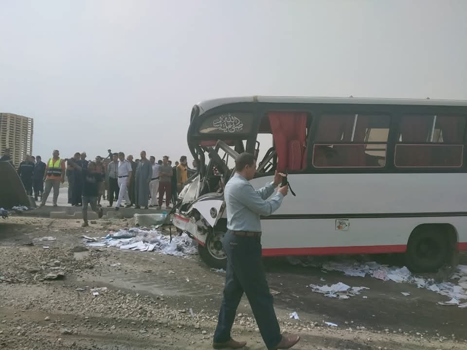 حادث تصادم الطريق الإقليمي بالمنوفية