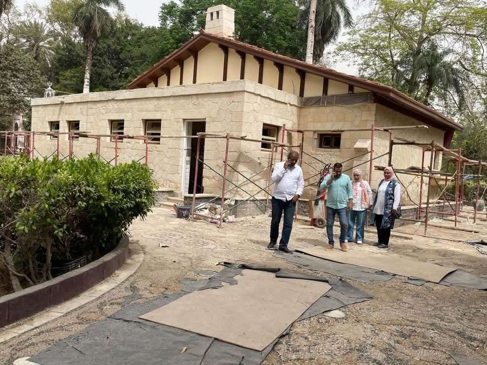  الآثار تتفقد المواقع الأثرية بحديقة حيوان الجيزة  