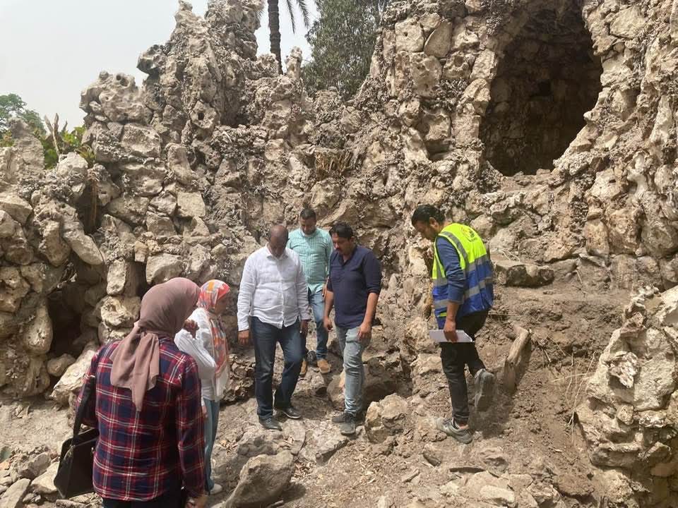  الآثار تتفقد المواقع الأثرية بحديقة حيوان الجيزة  