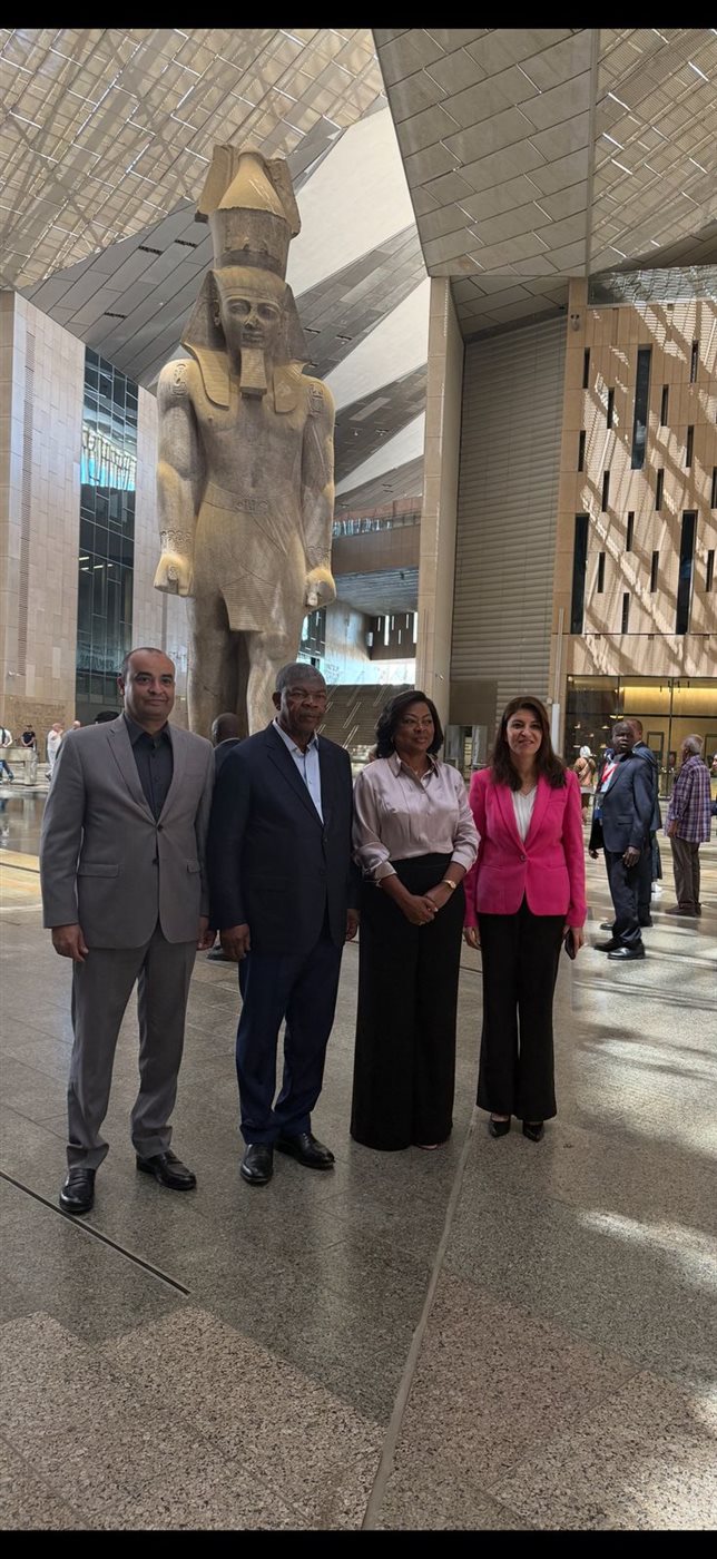 المتحف المصري الكبير يستقبل رئيس جمهورية أنجولا