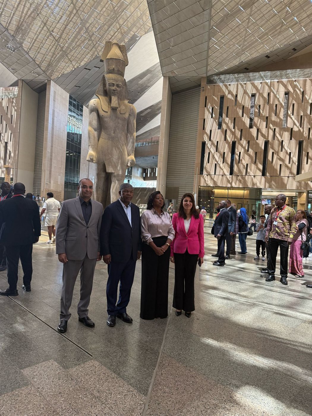 المتحف المصري الكبير يستقبل رئيس جمهورية أنجولا