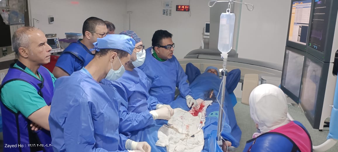 إجراء قساطر قلبية لعلاج حالات الانغلاق الكلي المزمن للشريان التاجي