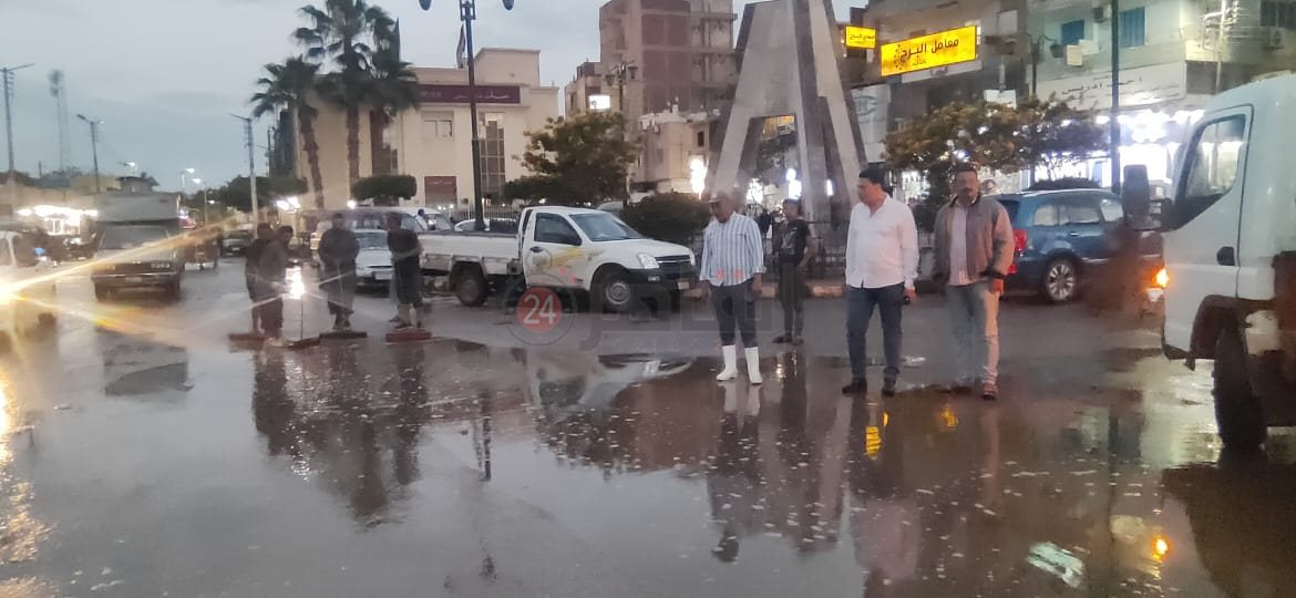 استعدادات لمواجهة الأمطار في المنوفيه 