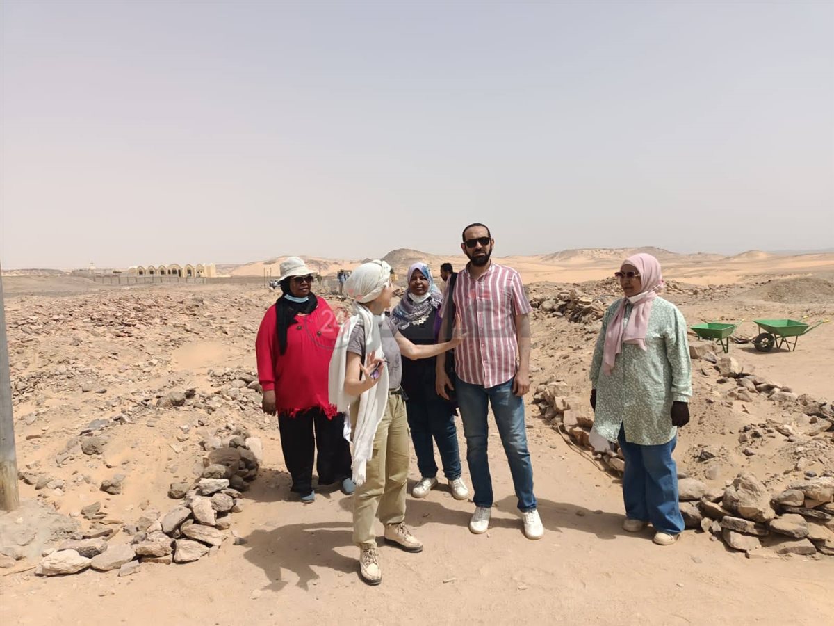 أعمال البعثة الإيطالية بغرب أسوان (1)