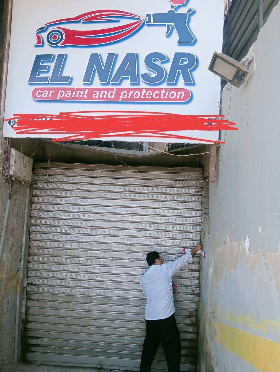 غلق وتشميع مركز سيارات دوكو مخالف بشارع حسن المأمون