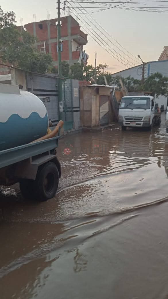  تراكمات مياه الأمطار بسرس الليان