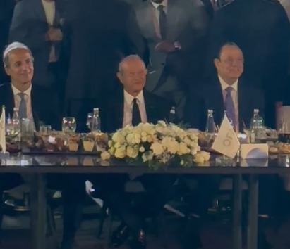 حضور نجيب ساويرس في حفل أحمد سعد