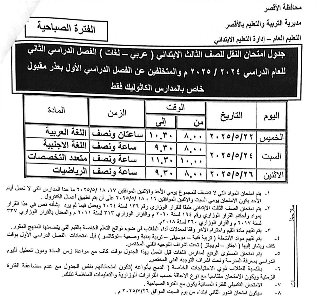 المرحلة الابتدائية