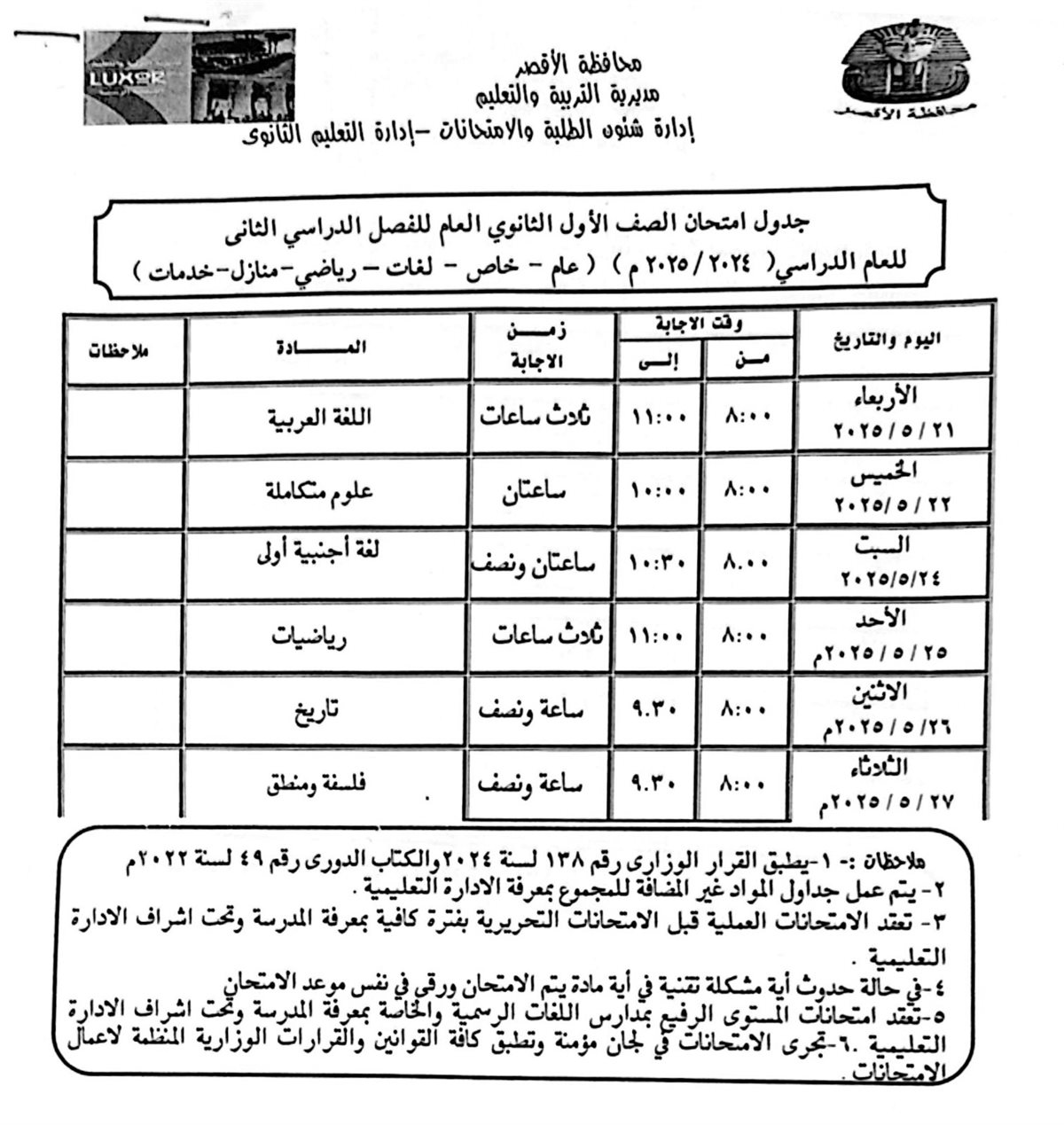 المرحلة الثانوية