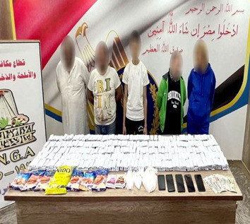 المتهمين والمضبوطات