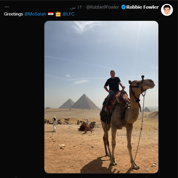 روبي فاولر نجم ليفربول يزور أهرامات الجيزة