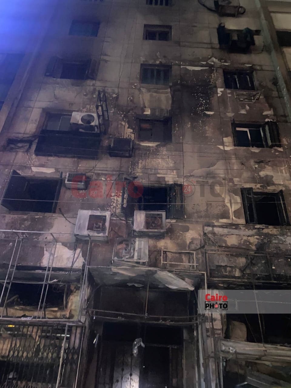 حريق مطعم ميدان سفير