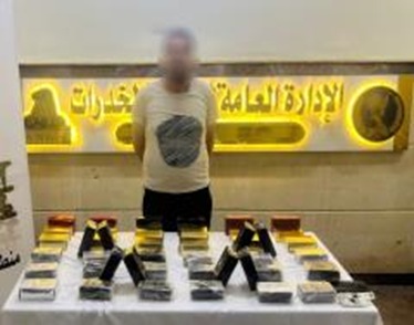 أحد المتهمين والمضبوطات