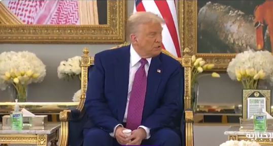 دونالد ترامب أثناء زيارته للمملكة العربية السعودية