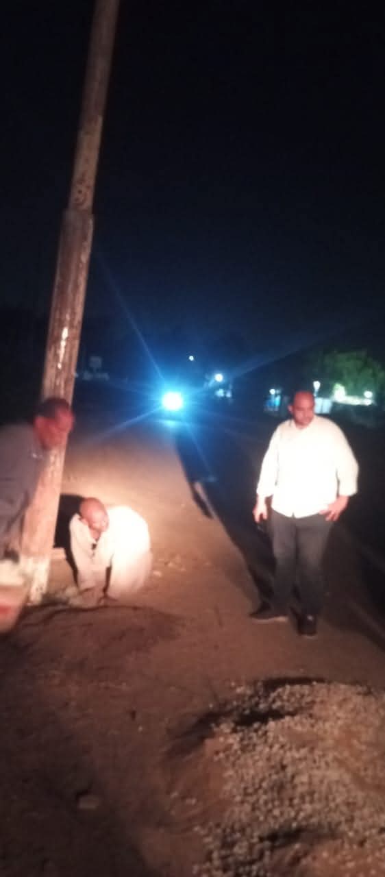 سقوط أسلاك كهربائية وأعمدة إنارة في المنوفية