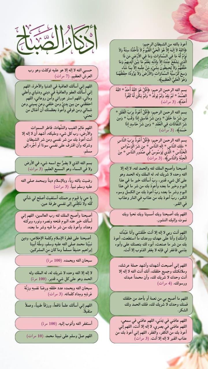 أذكار الصباح والمساء 2025