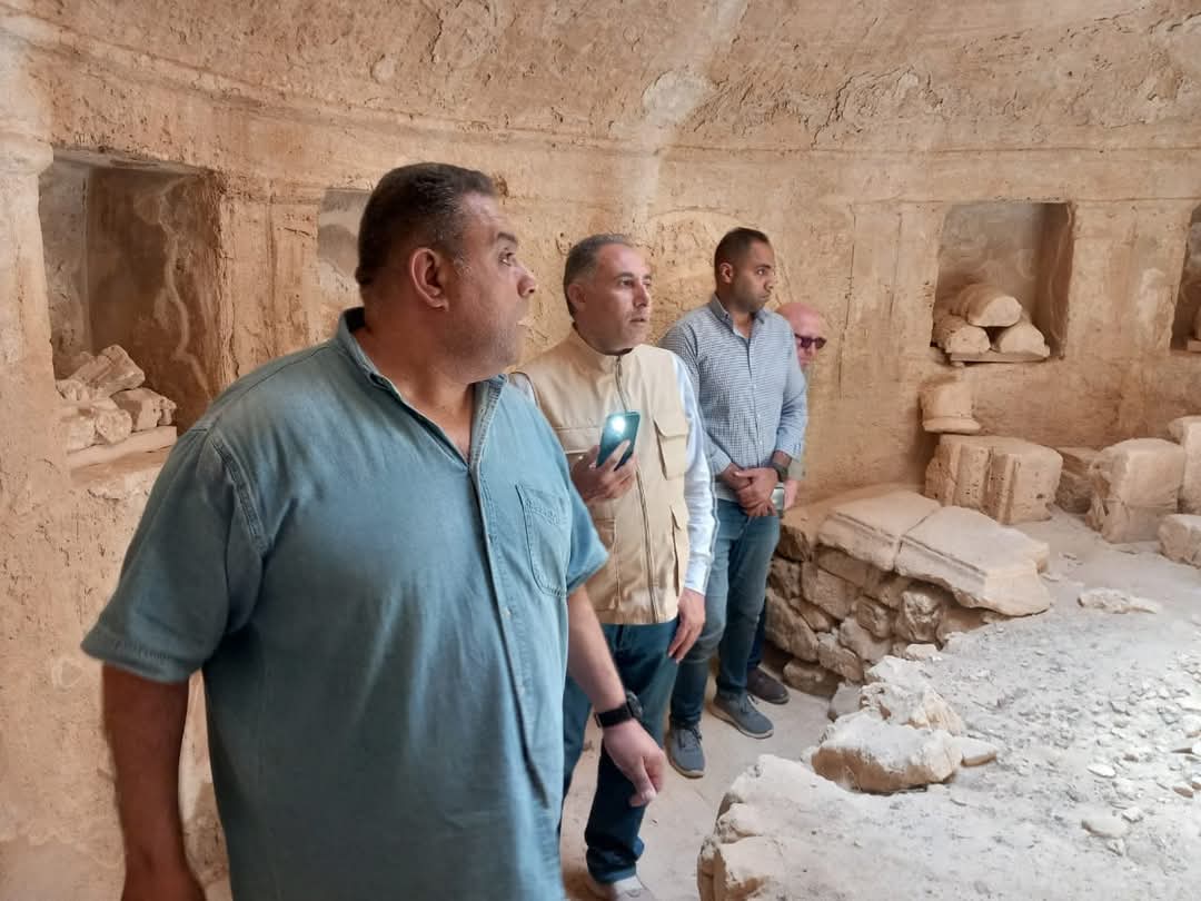 جانب من الجولة الأثرية