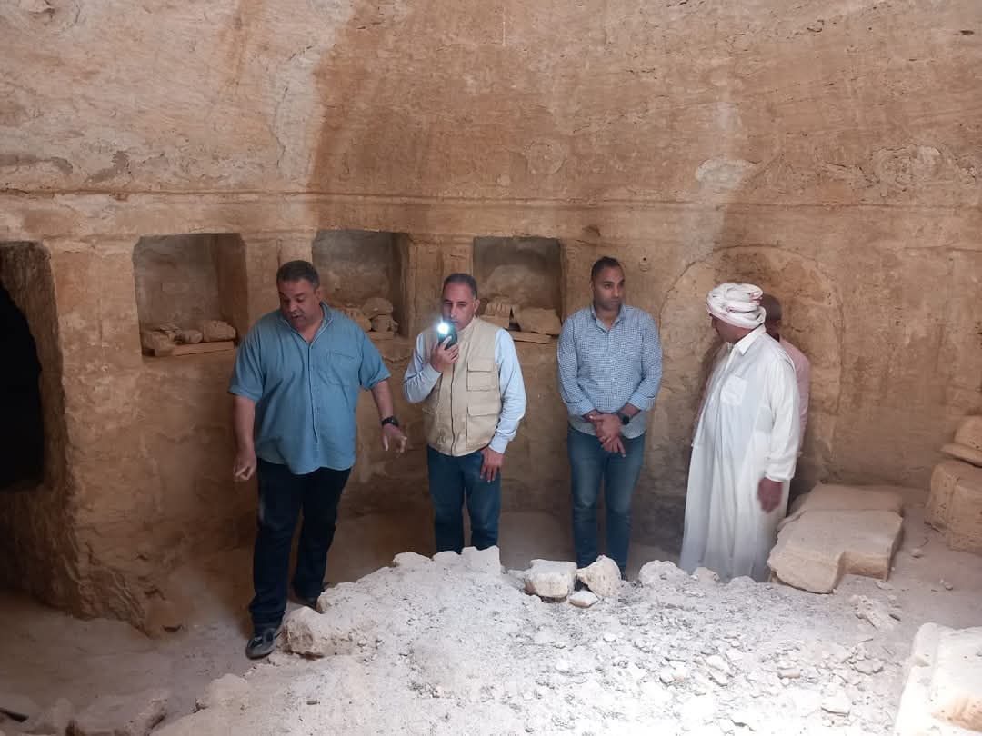 جانب من الجولة الأثرية