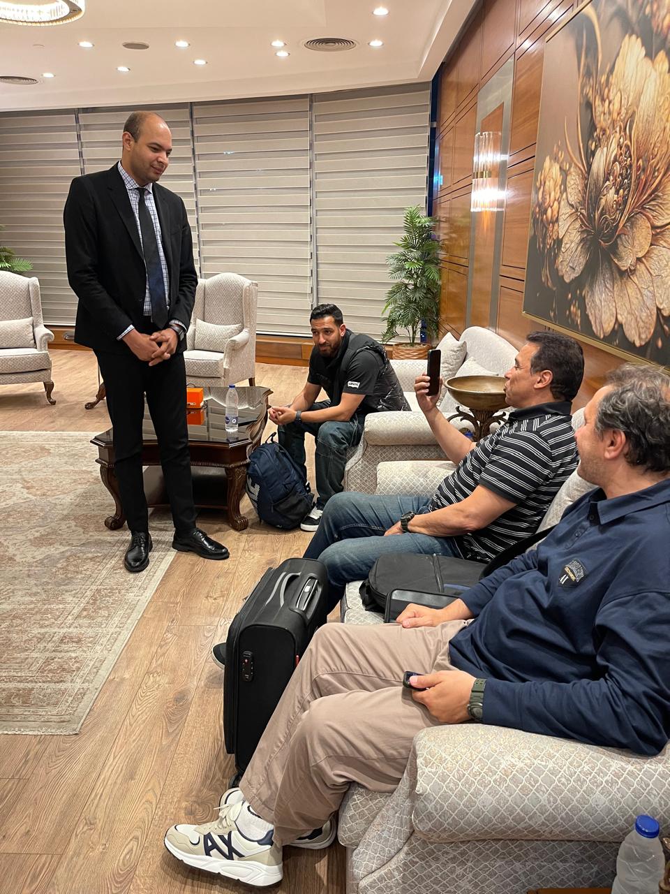 وصول الفوج الأول للرياضيين من ليبيا بقيادة البدري